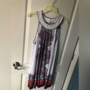 printed flowy dress